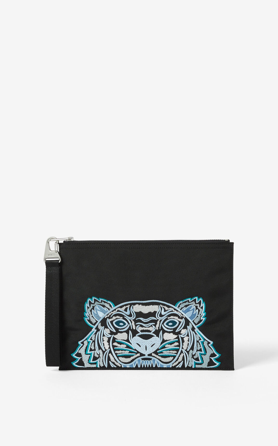 Pochette Kenzo Large Toile Kampus Tiger Homme Noir | GNAU-38690